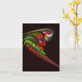 Carte d'art Abstrait Chameleon (Fleur jaune)