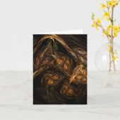 Carte d'art Abstrait de Mother Earth (Fleur jaune)