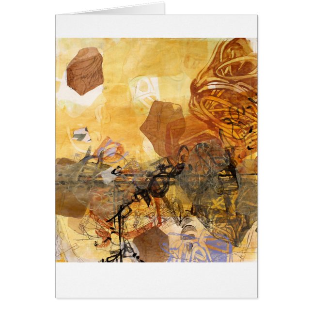 Carte d'art abstrait d'impulsion de données (Devant)