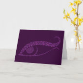 Carte d'art Abstrait pour yeux de poisson (Fleur jaune)