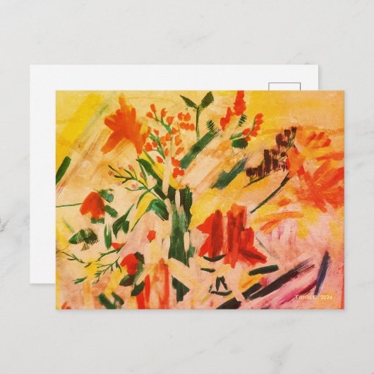 Carte d'art abstraite (Devant / Derrière)