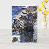 Carte d'art Abstraite Artsy Seaside Grotto (Fleur jaune)