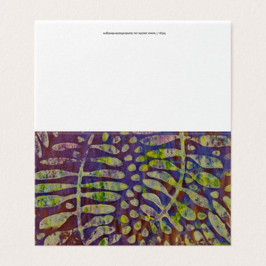 Carte d'art Abstraite Gelli (Outside Unfolded)