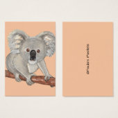 Carte d'art Aceo ~ Ours Koala (Devant & derrière)