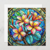 carte d'art aloha hawaïenne dos blanc (Devant / Derrière)