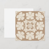 carte d'art aloha hawaïenne dos blanc (Devant / Derrière)