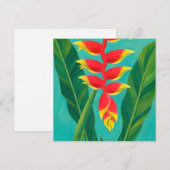 carte d'art aloha hawaïenne dos blanc (Devant / Derrière)