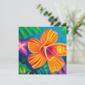 Carte d'art aloha hawaïenne vierge (Debout devant)