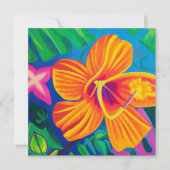 Carte d'art aloha hawaïenne vierge (Devant)