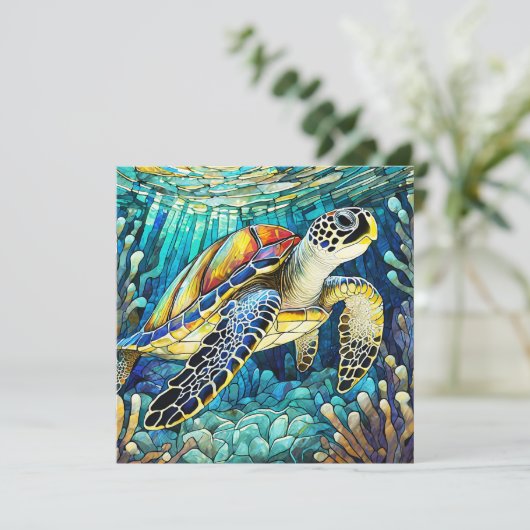 Carte d'art aloha hawaïenne vierge (Debout devant)