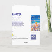 Carte d'art : Amour sur la plage (Dos)