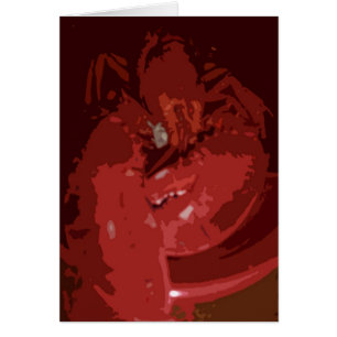 Carte d'art au homard