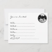 Carte d'art autochtone personnalisée Raven Art Inv (Dos)