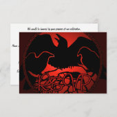 Carte d'art autochtone personnalisée Raven Art RSV (Devant / Derrière)