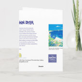 Carte d'art : Avoir un plongeon, Pentle Bay (Dos)