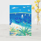 Carte d'art : Avoir un plongeon, Pentle Bay (Fleur jaune)