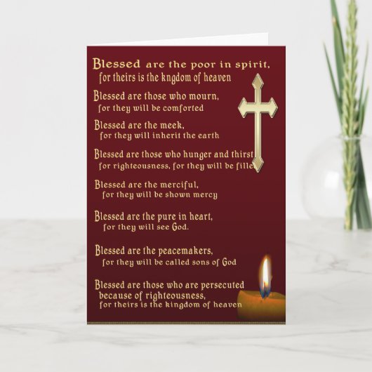 Carte d'art Beatitudes (Devant)