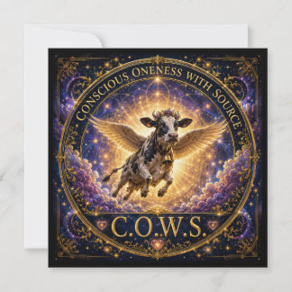 Carte d'art C.O.W.S. 5,25 x 5,25 Papier Premium