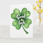 Carte d'art Chance Trèfle (Fleur jaune)