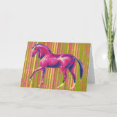 Carte d'art Cheval vintage (Devant)