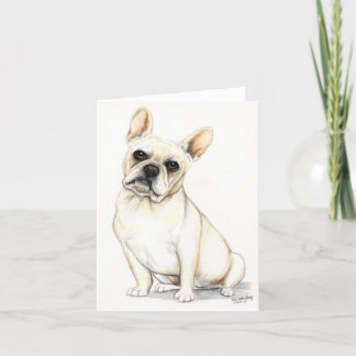 Carte d'art Chien à Chien à Chien à Chien en Franc