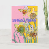 Carte d'art Daffodicolor Yellow Spring Flower (Devant)