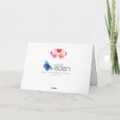 Carte d'art d'anniversaire de mariage cœur rouge r (Dos)