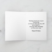 Carte d'art d'anniversaire joyeuse pour les femmes (Intérieur)