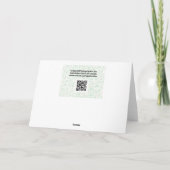 Carte d'art d'anniversaire Orange Lily Flower and (Dos)