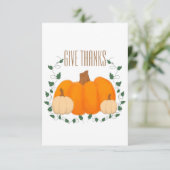 Carte d'art d'automne de citrouille Patch (Debout devant)