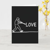Carte d'art de baseball Amour du jeu (Fleur jaune)