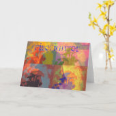 Carte d'art de bruit de sapeur-pompier (Fleur jaune)