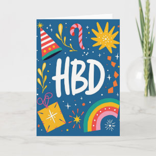 Carte d'art de célébration vibrante