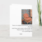 Carte d'art "de chaise de Henris" (Dos)