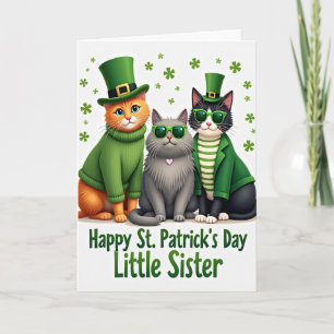 Carte d'art de chats de la Saint-Patrick