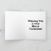 Carte d'art de chien de lévrier de Noël de (Intérieur)