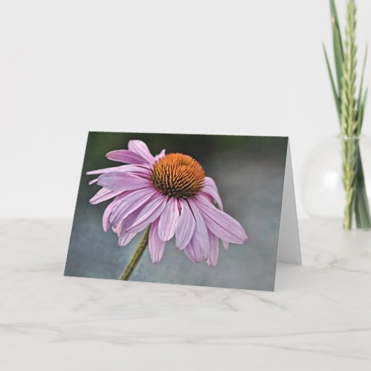 Carte d'art de coneflower violet artistique (Devant)