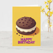 Carte d'art de cookie sucré (Fleur jaune)