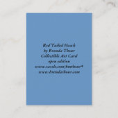 Carte d'art de faucon coupée la queue par rouge (Dos)