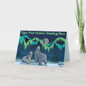 Carte d'art de faune de cartes faites sur commande (Devant)