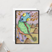 Carte d'art de la créature de Denis Gaston Art (Devant/Arrière en situation)