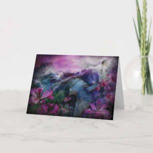 Carte d'art de la jungle orchidée