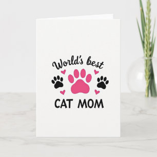 Carte d'art de la meilleure maman de chat au monde