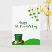 Carte d'art de la Saint-Patrick (Fleur jaune)