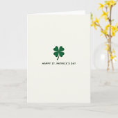 Carte d'art de la Saint-Patrick avec trèfle (Fleur jaune)