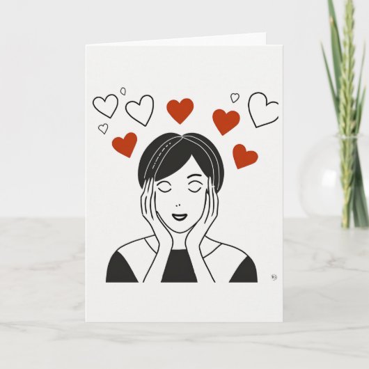 Carte d'art de la Saint-Valentin (Devant)