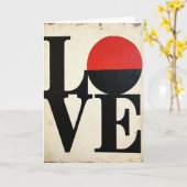 Carte d'art de l'amour minimaliste (Fleur jaune)