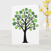 Carte d'art de l'arbre chanceux (Fleur jaune)