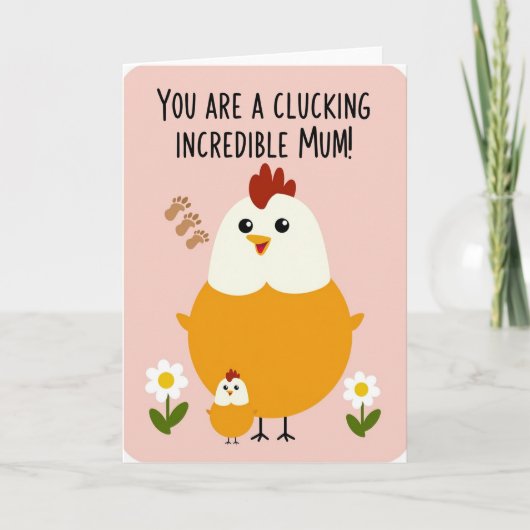 Carte d'art de Mère qui glousse Bird (Devant)