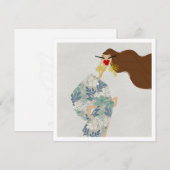 Carte d'art de mode Glam Style Éblouissant (Devant / Derrière)